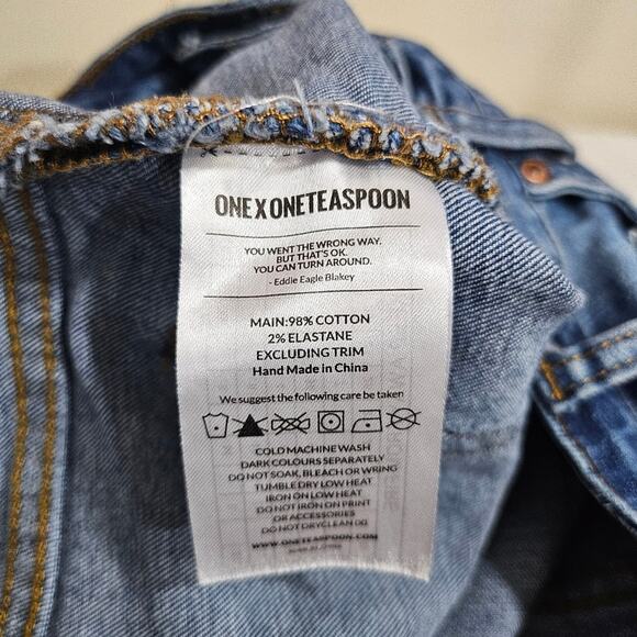 One By One Teaspoon Distressed Skinny Jeans - Picture 10 of 10